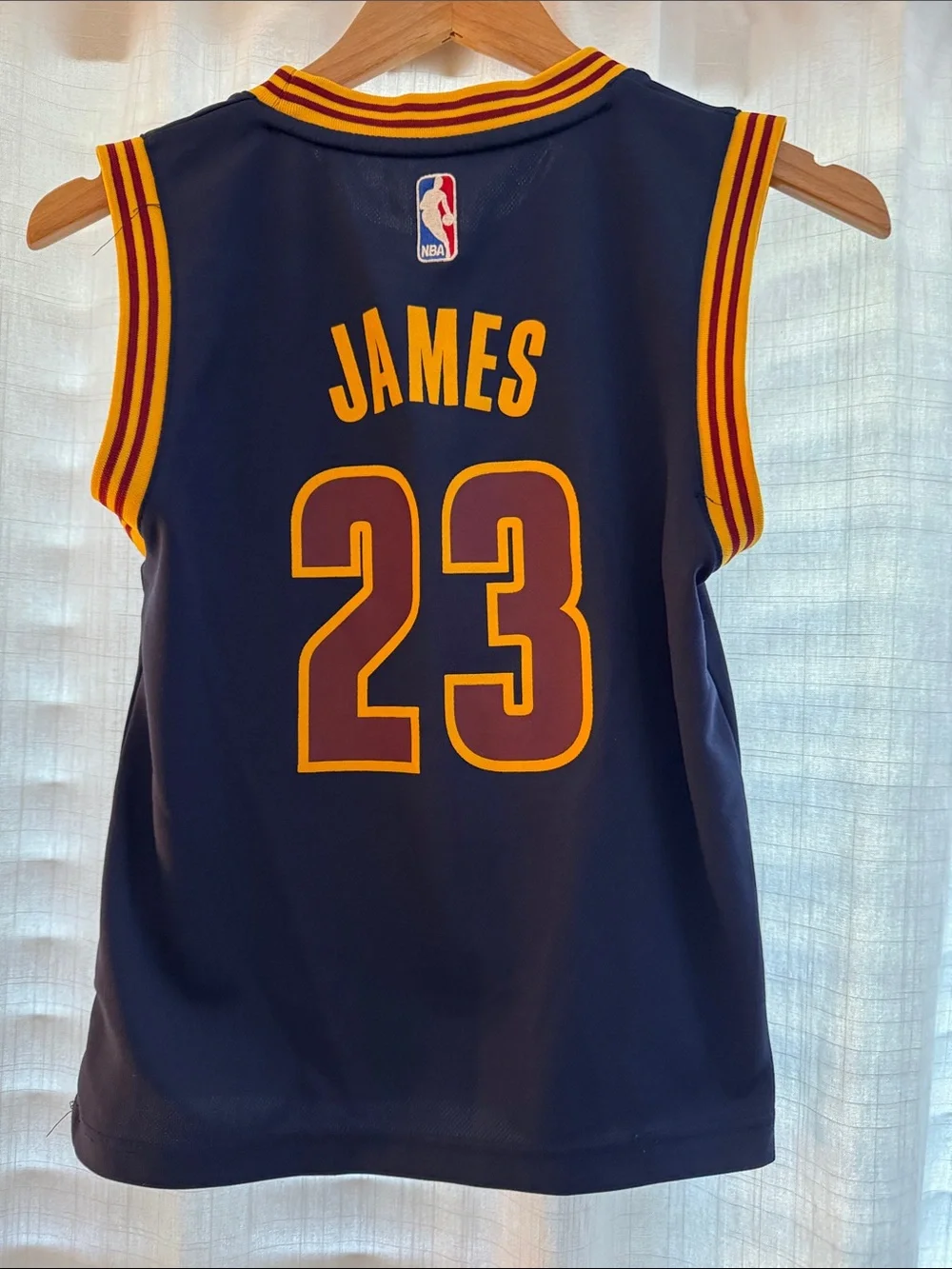adidas Kids Cleveland Cavaliers Navy & Gold CAVS 23 Basketball Jersey